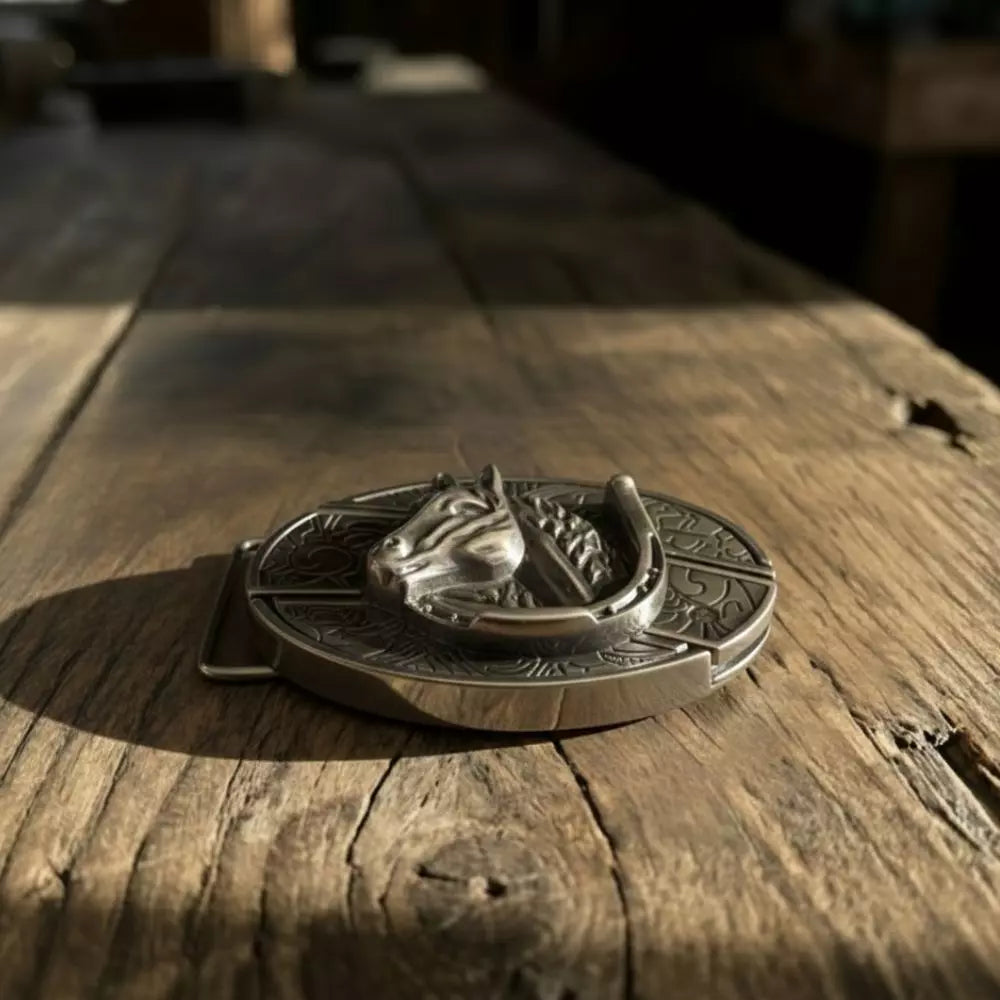 Fivela Cavalo de Aço com Canivete Secreto - Esporatto