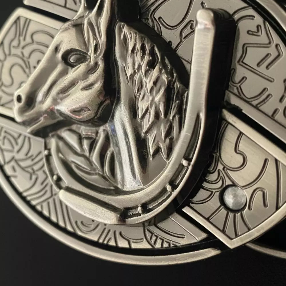 Fivela Cavalo de Aço com Canivete Secreto - Esporatto