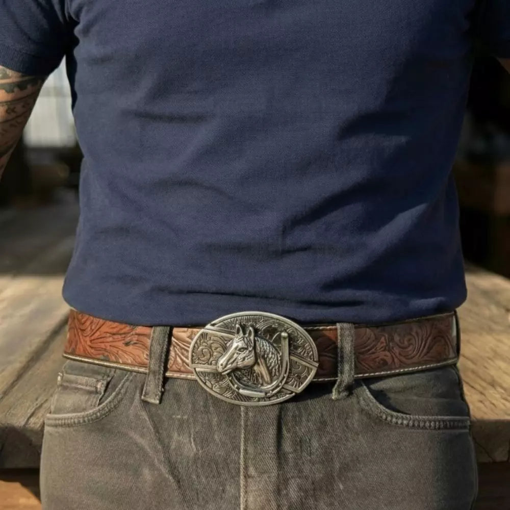 Fivela Cavalo de Aço com Canivete Secreto - Esporatto