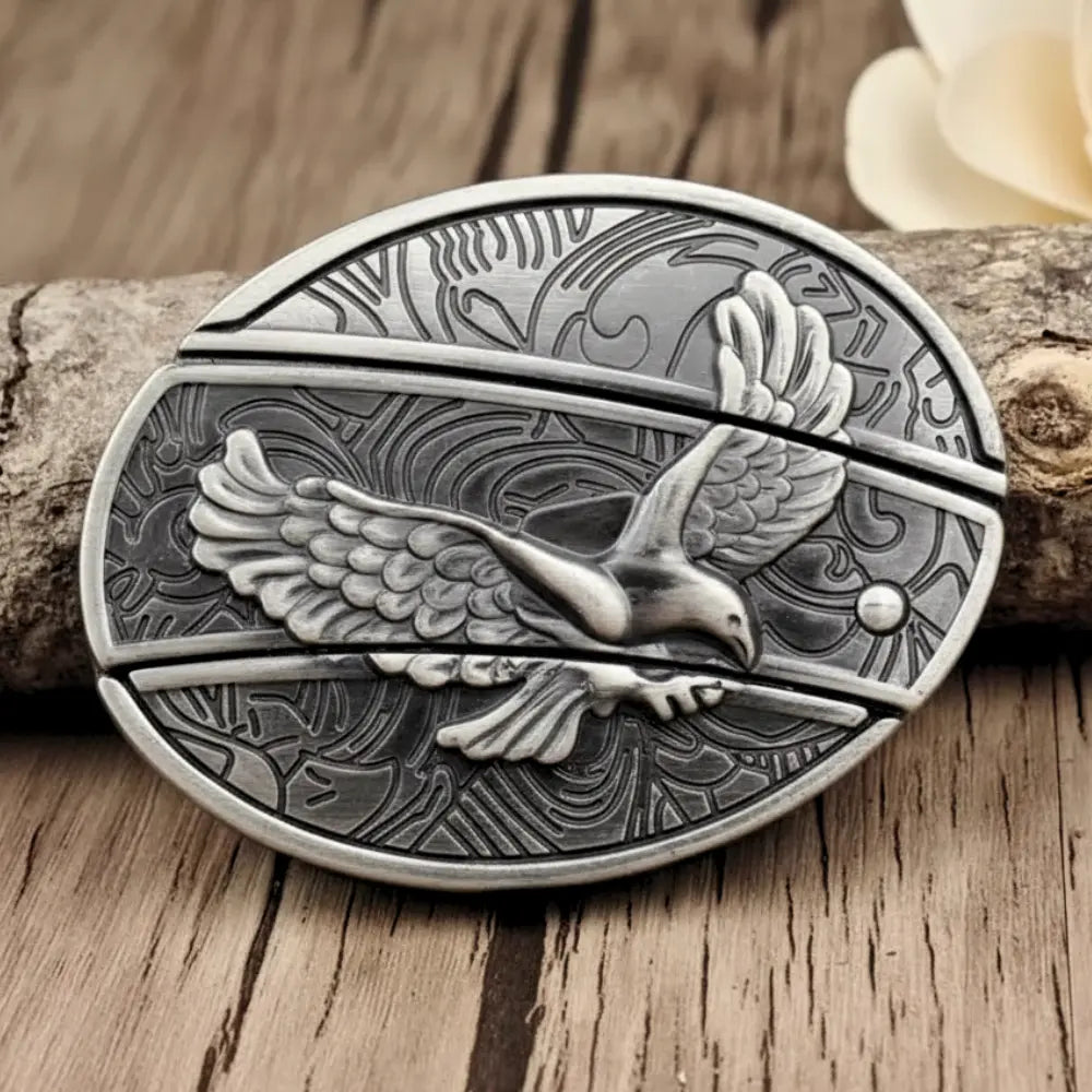Fivela Águia Americana com Canivete Secreto - Esporatto