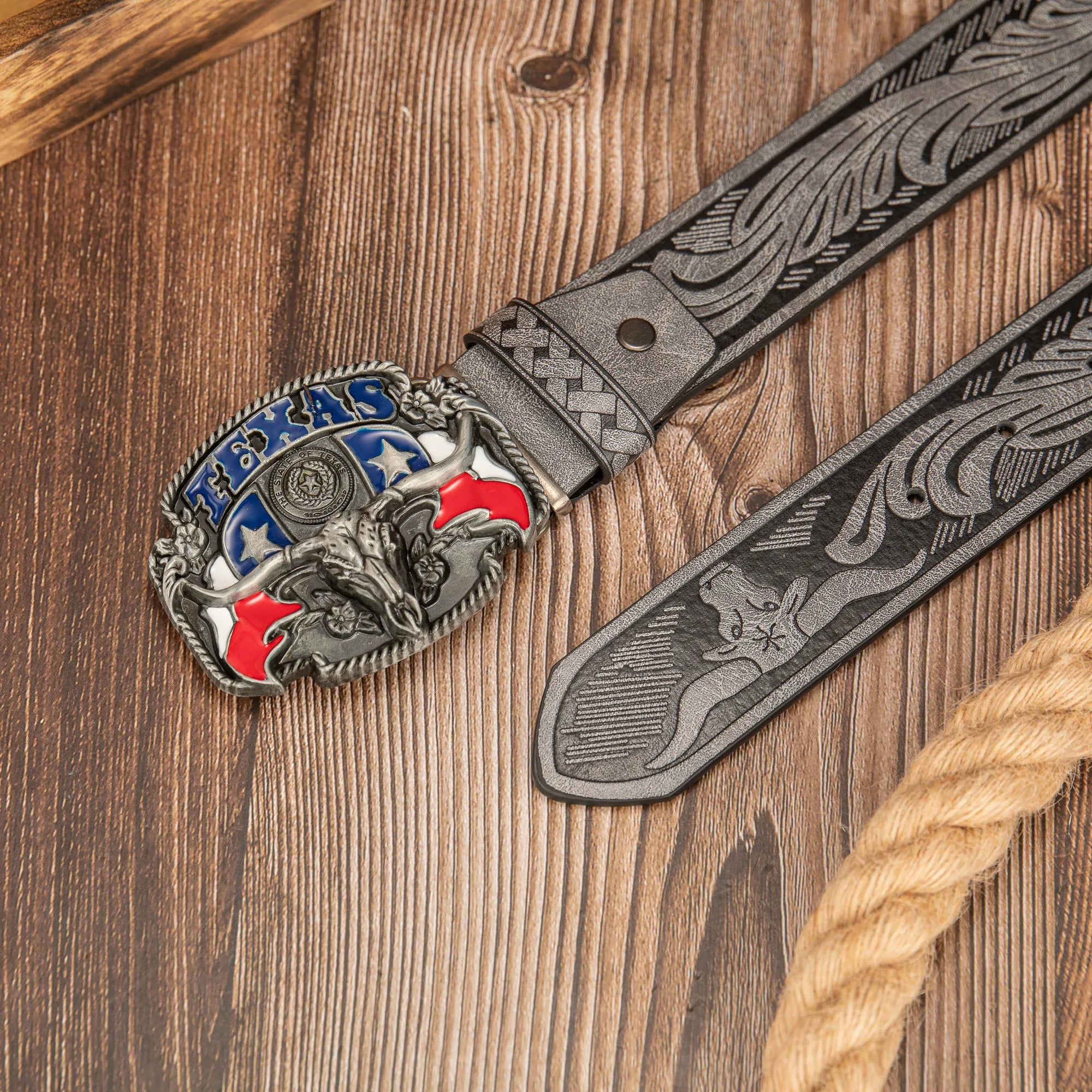 Cinto Touro Texano em Couro Premium - Esporatto