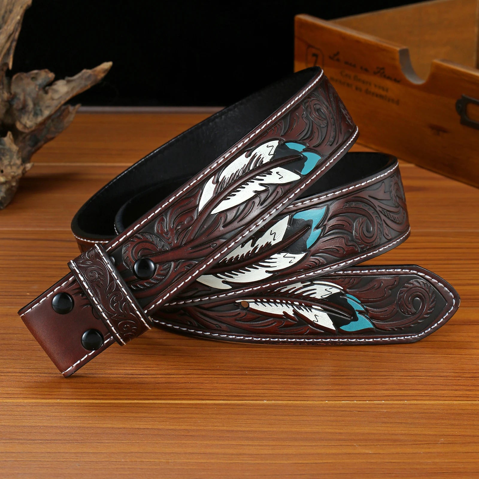 Cinto de Couro Western sem Fivela (3 opções) - Esporatto