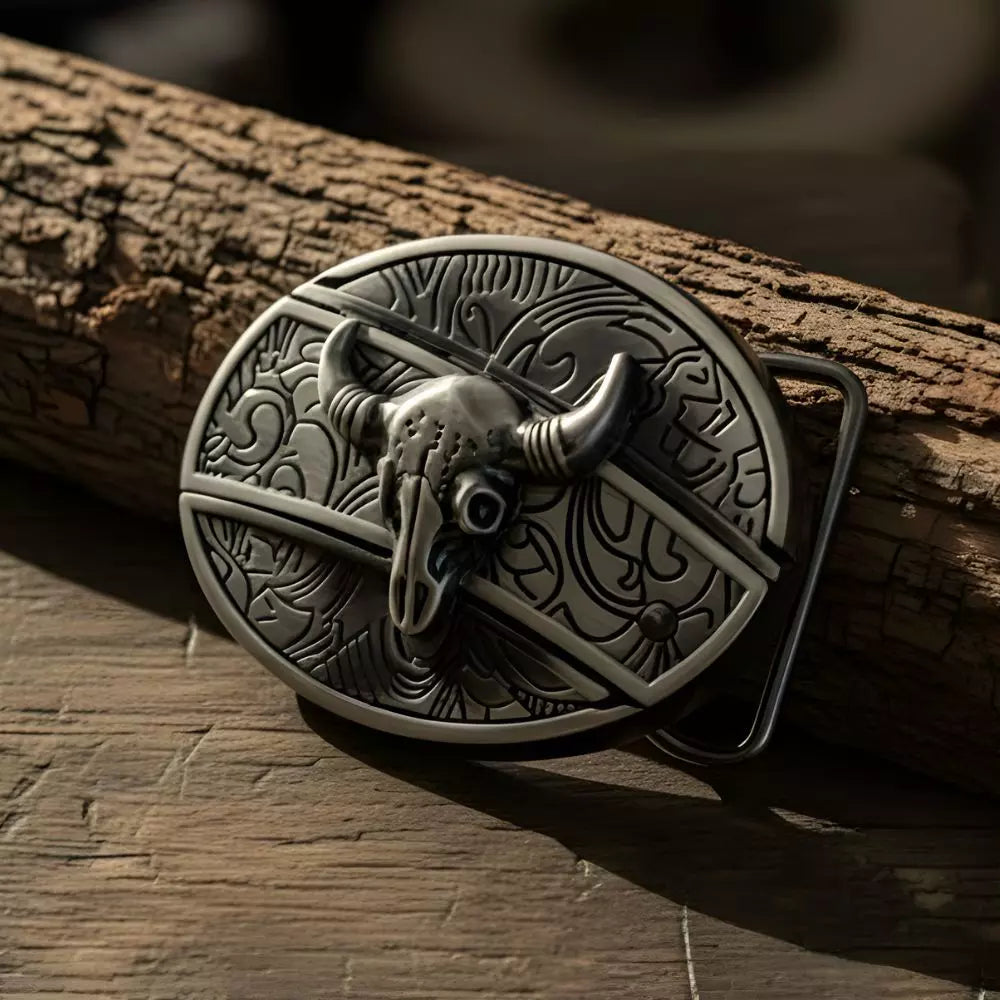 Fivela Cabeça de Touro com Canivete Secreto - Esporatto