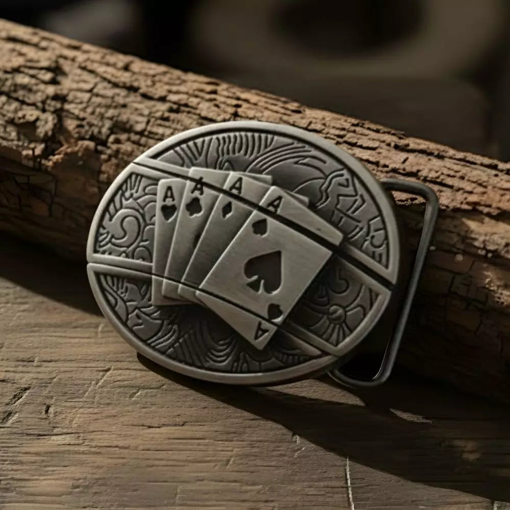 Fivela Cartas de Baralho com Canivete Secreto - Esporatto