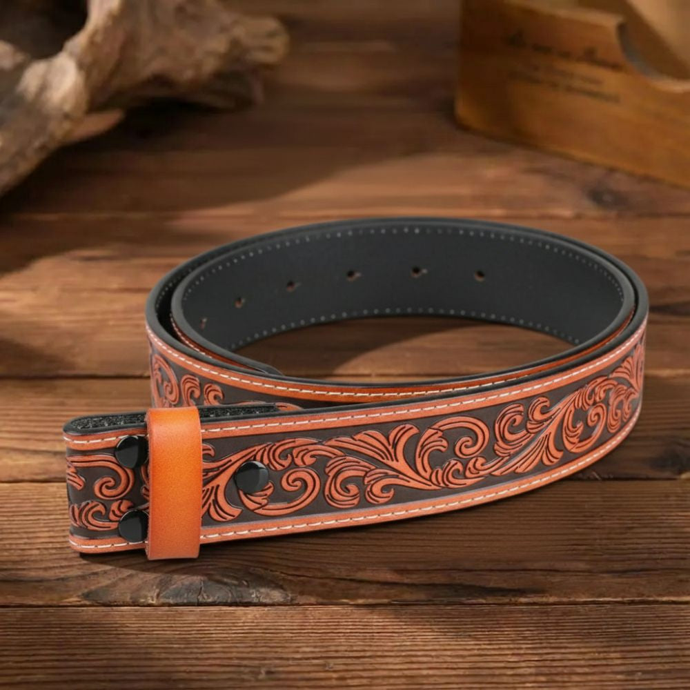 Cinto de Couro "Frontier" sem Fivela - Esporatto