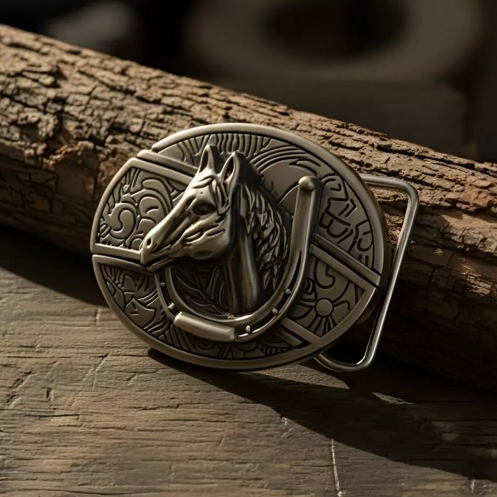 Fivela Cavalo de Aço com Canivete Secreto - Esporatto