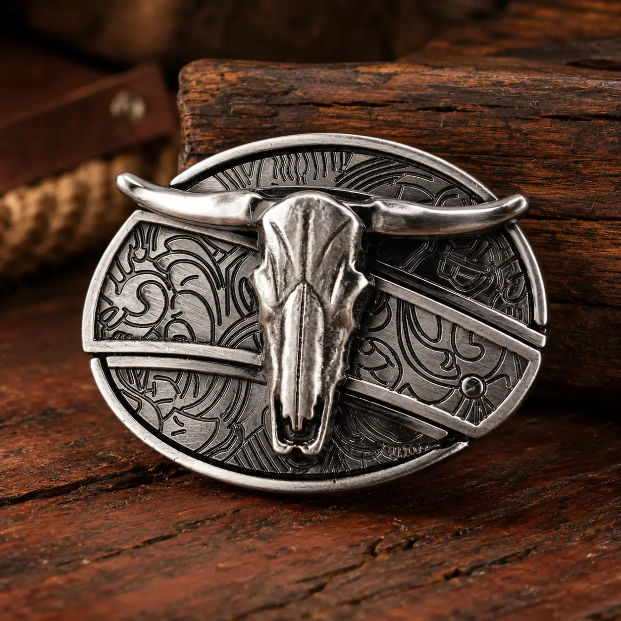 Fivela LongHorn com Canivete Secreto - Esporatto