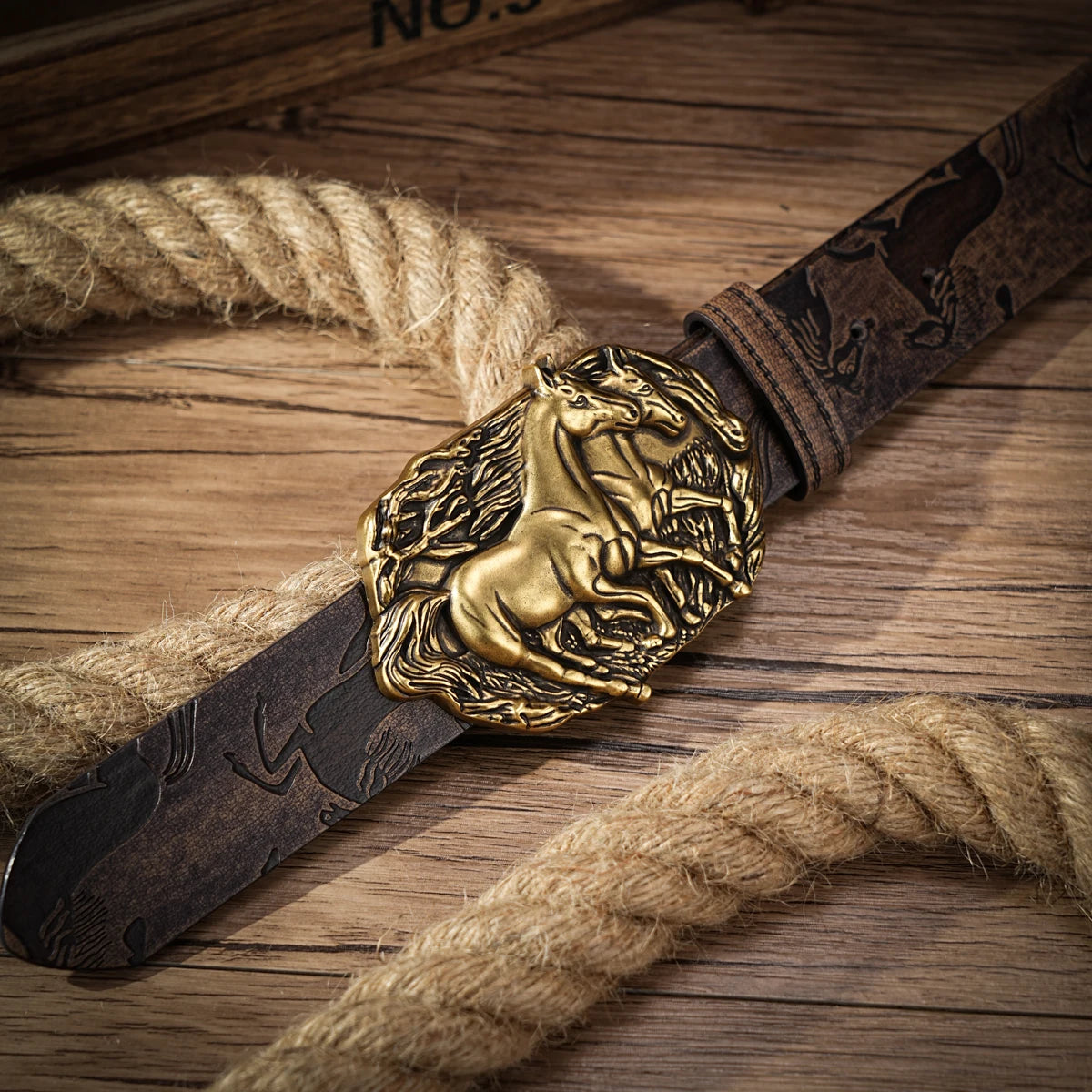 Cinto Duelo Selvagem em Couro Premium – Esporatto